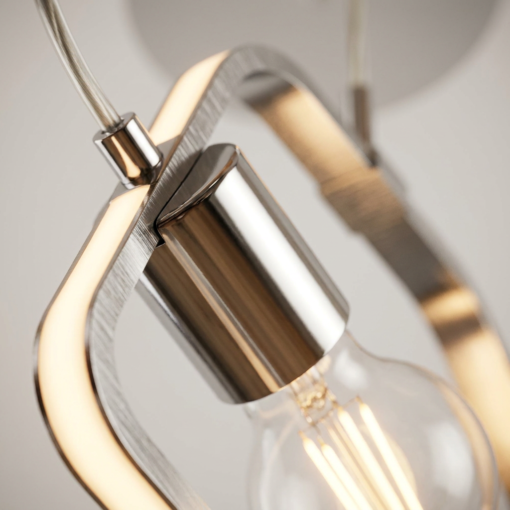 Suspension LED Acier Composite Chromé · Ikaria · photo 11