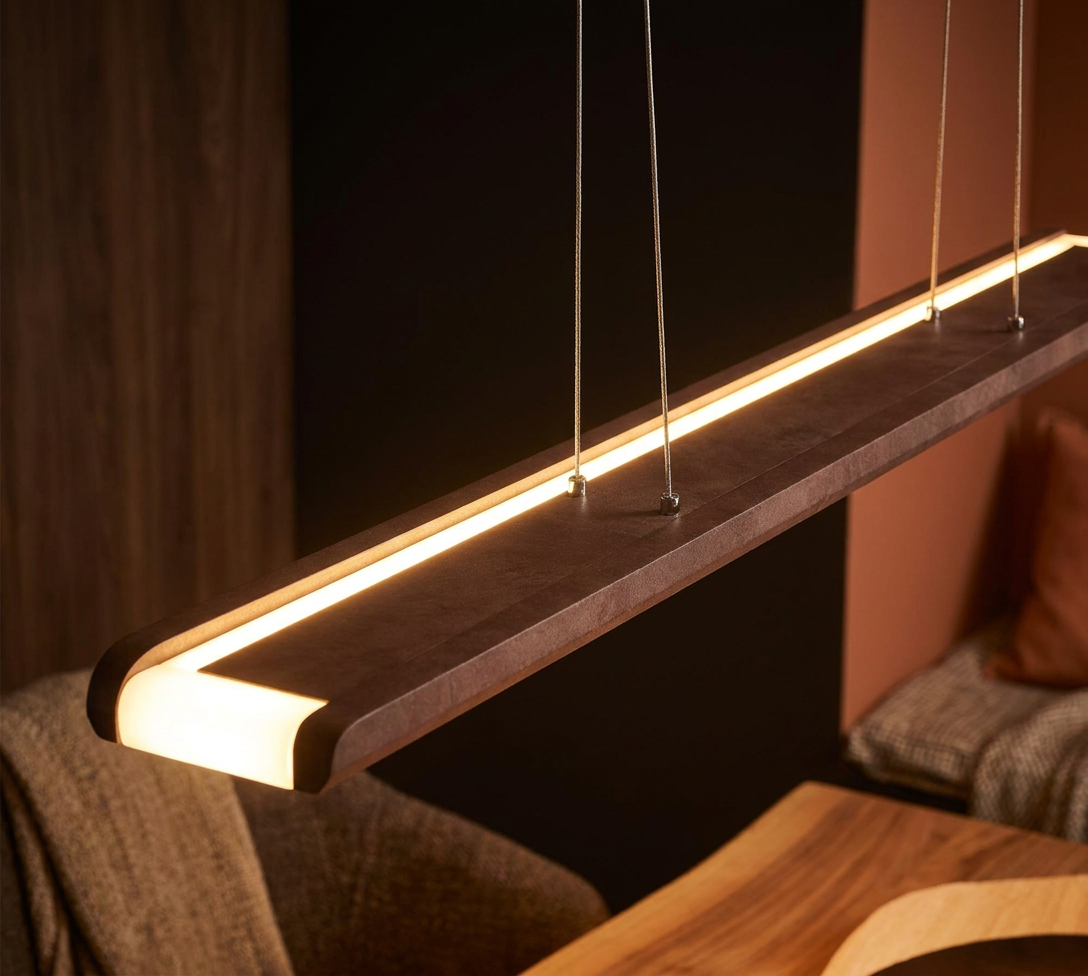 Suspension LED Acier Composite Marron · Coconut · photo 11