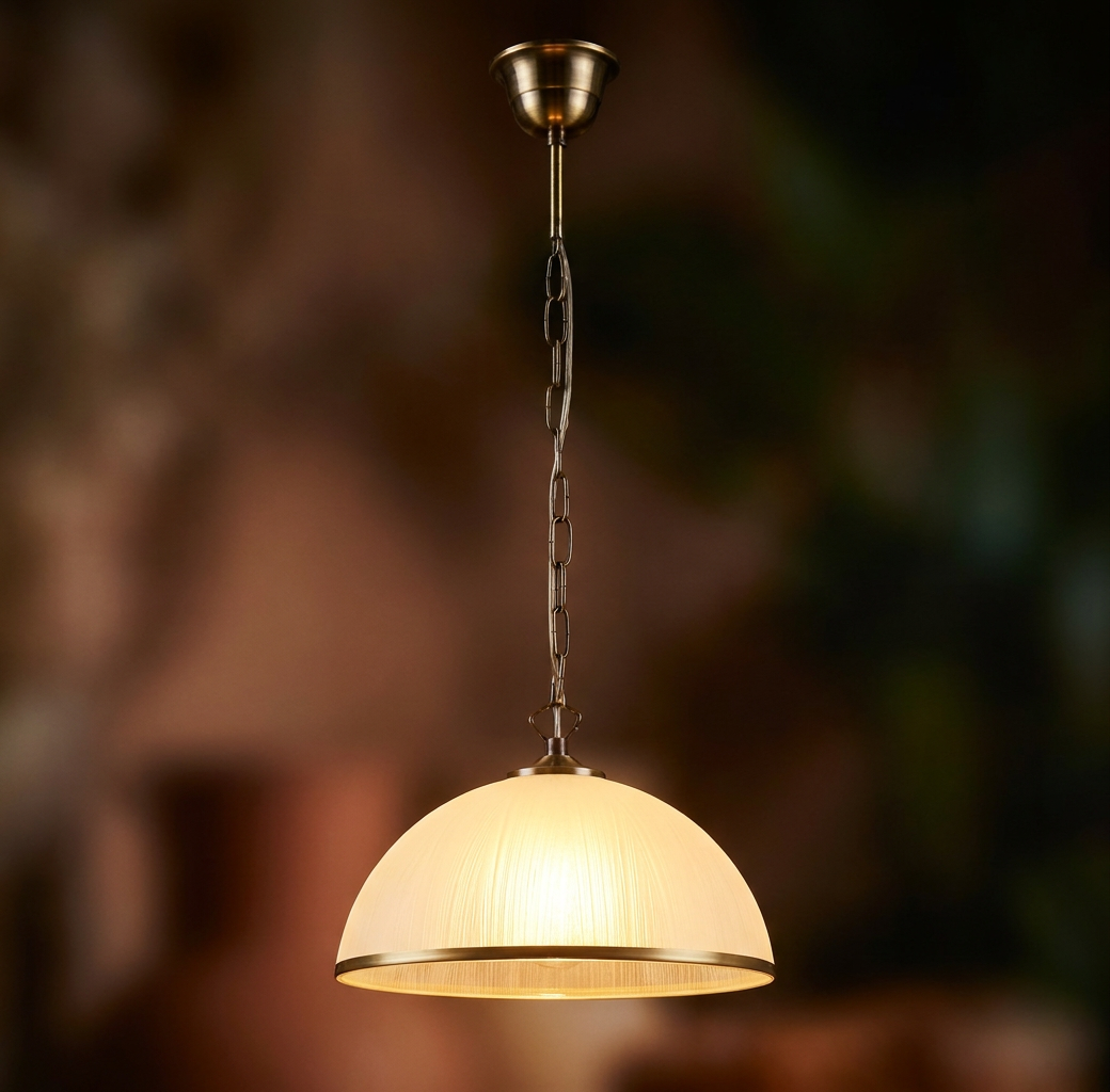 Suspension Acier Verre Antique Laiton · Sugar · photo 12