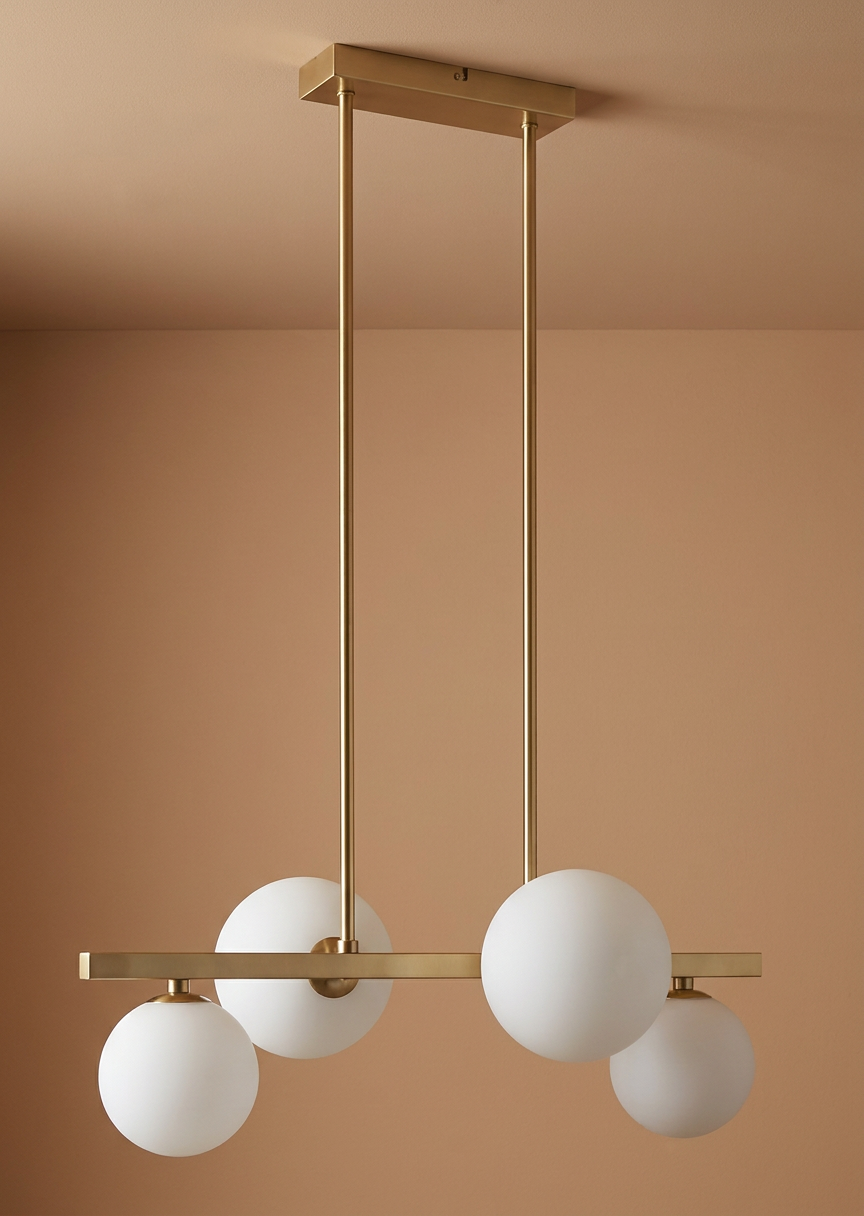 Suspension Acier Verre Laiton · Kama · photo 13