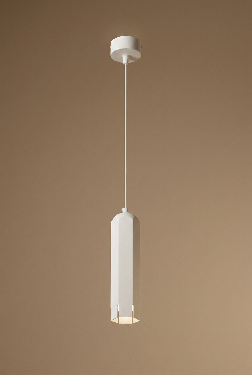 Suspension Acier Blanc GU10 · photo 13