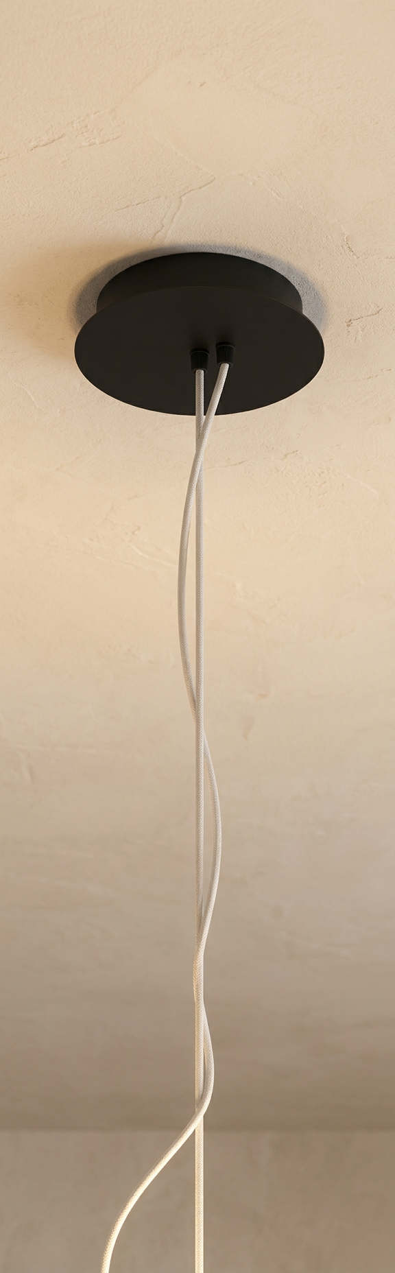 Suspension 2 Lampes LED Acier Composite Noir · Skiros · photo 14