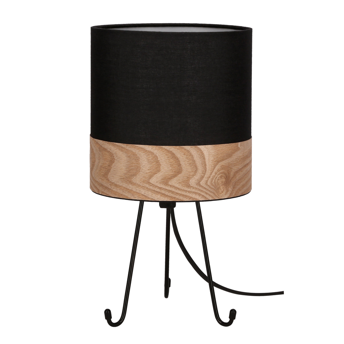 Lampe à poser Acier Tissu E14