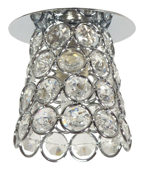 Spot Acier Cristal Chromé Transparent