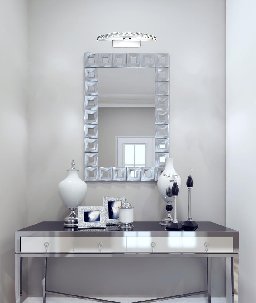 Applique murale LED Acier Verre Cristal Chromé · Arande · photo 4