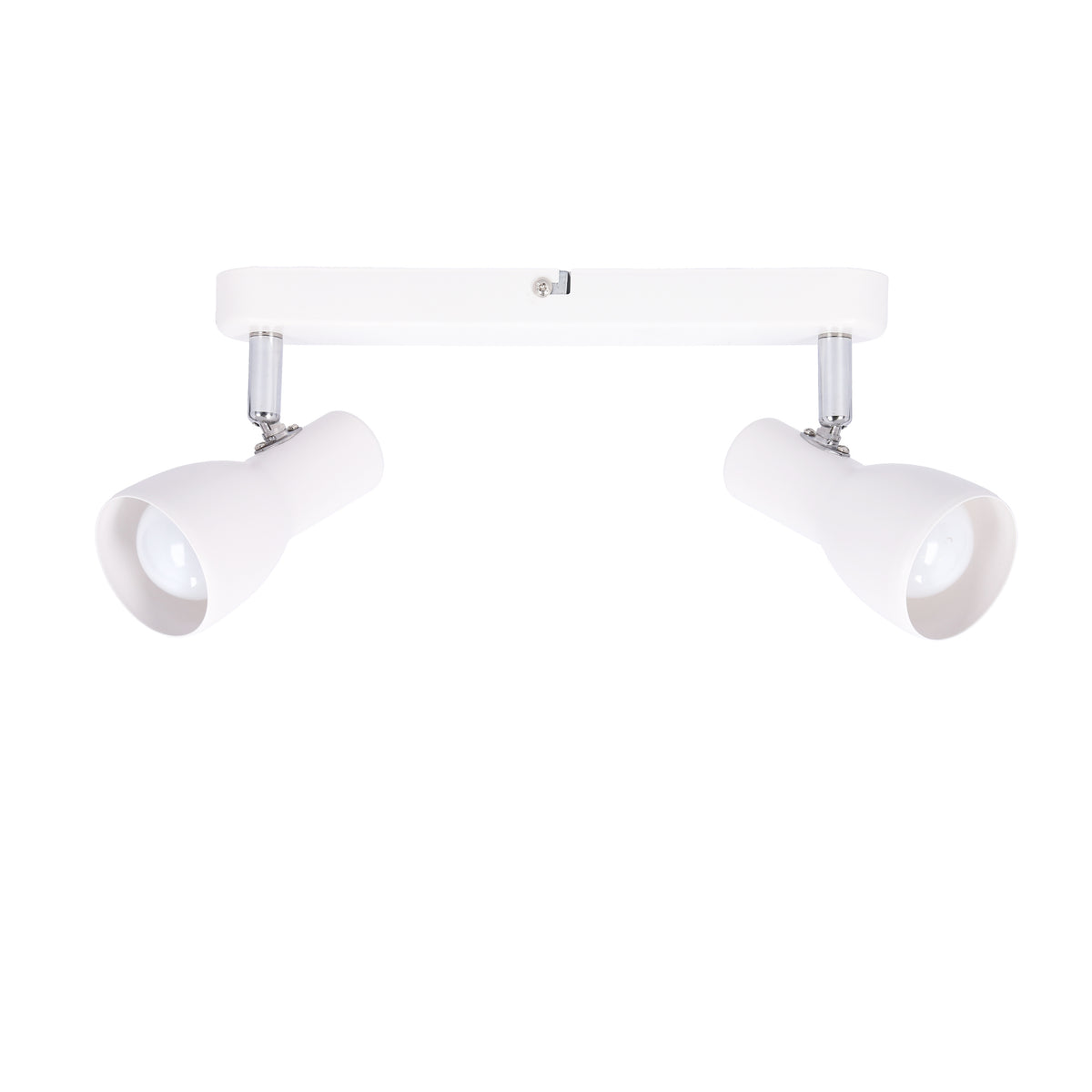 Plafonnier 2 Lampes Acier Blanc · Picardo · photo 3
