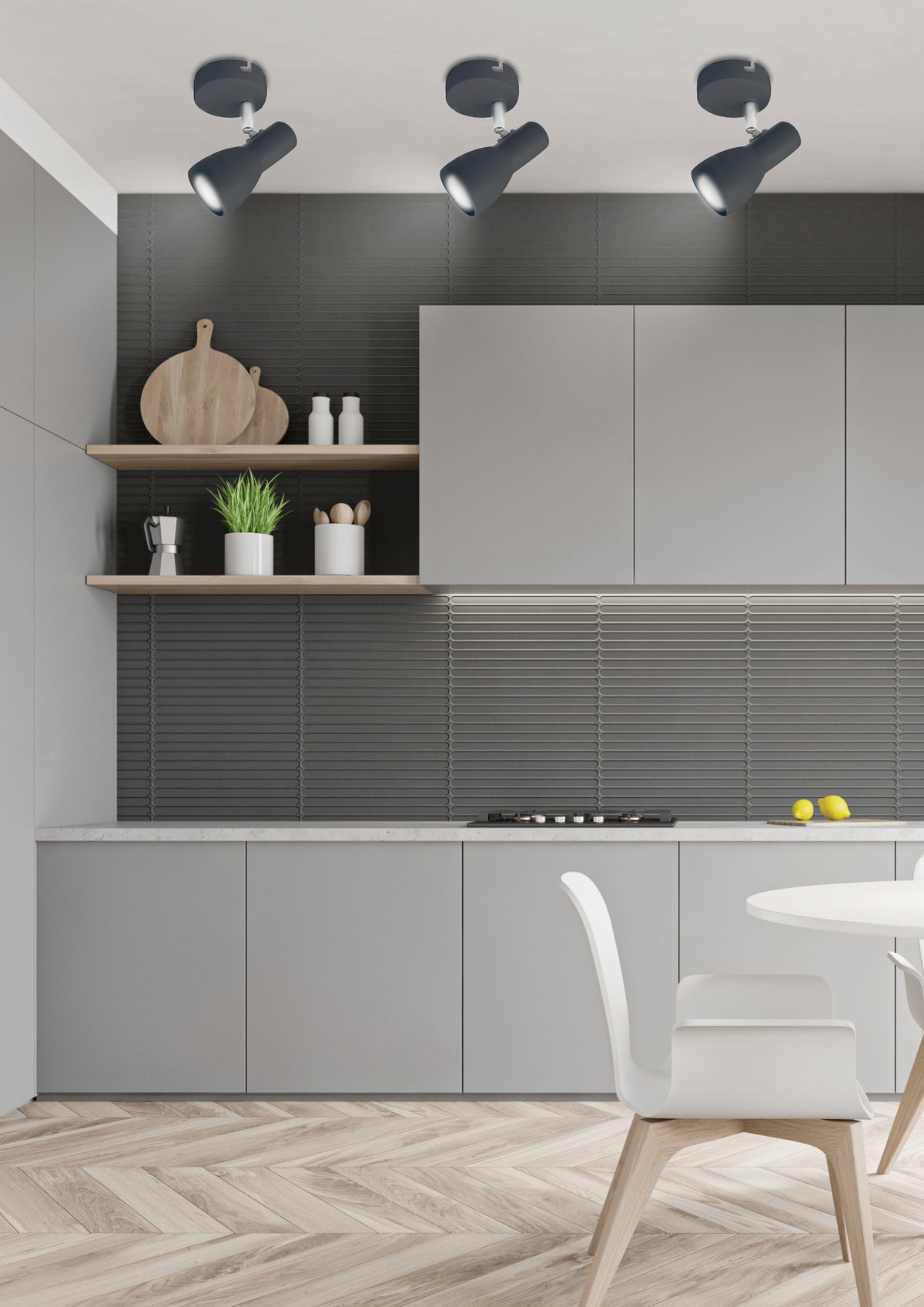 Applique murale Acier Noir E14 · Picardo · photo 2