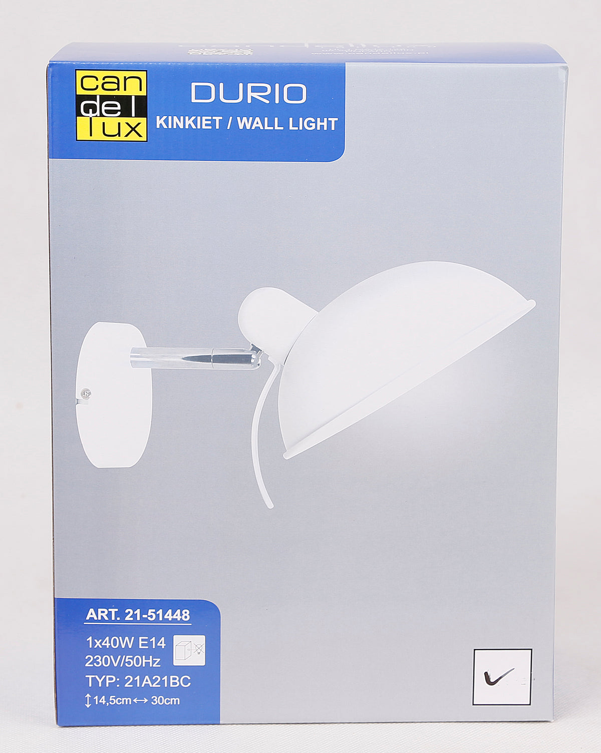 Applique murale Métal Blanc E14 · Durio · photo 4