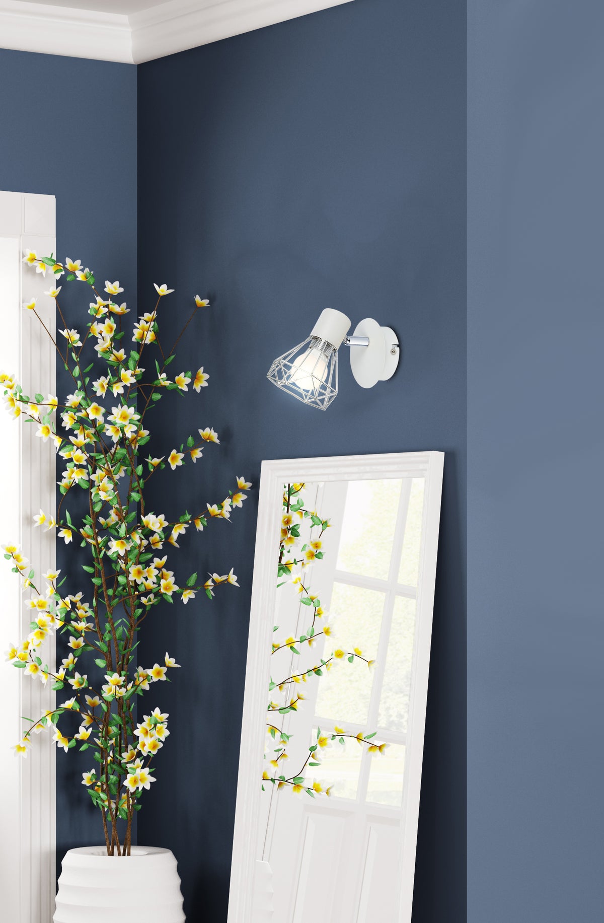 Applique murale Acier Blanc Chromé · Verve · photo 4