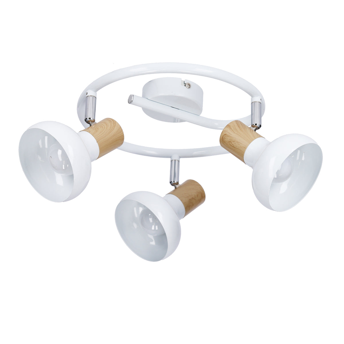 Plafonnier 3 Lampes Acier Blanc · Puerto · photo 4
