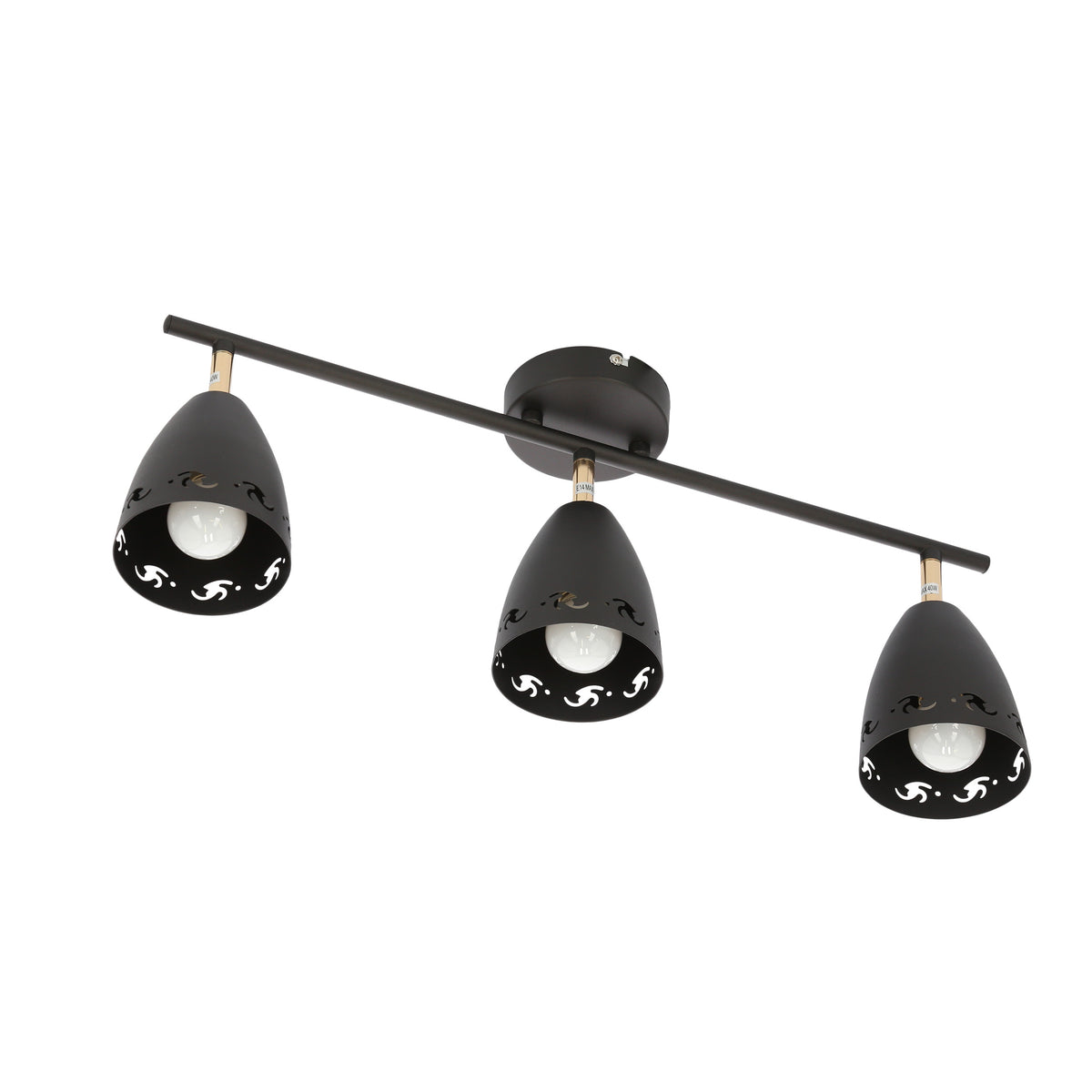 Plafonnier 3 Lampes Métal Noir · Coty · photo 4