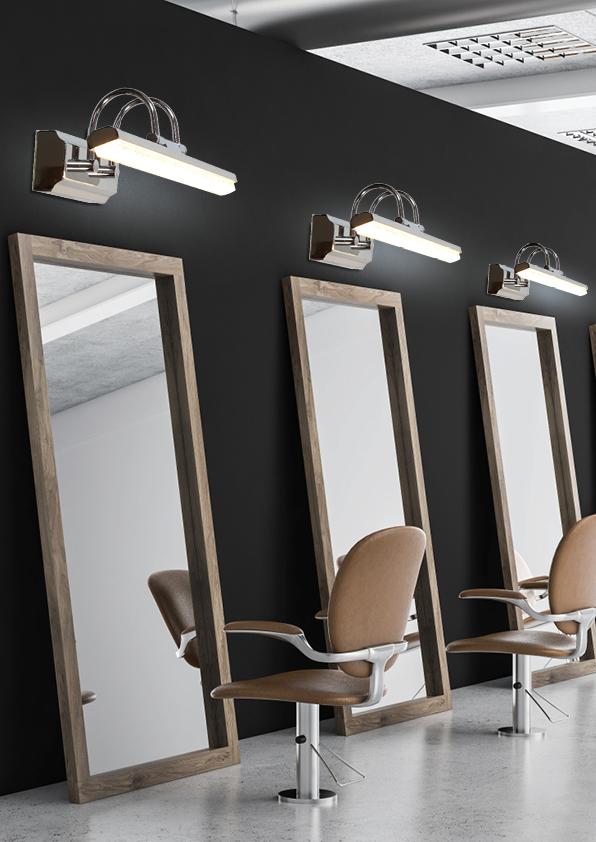 Applique murale LED Acier Composite Chromé · Gizel · photo 4