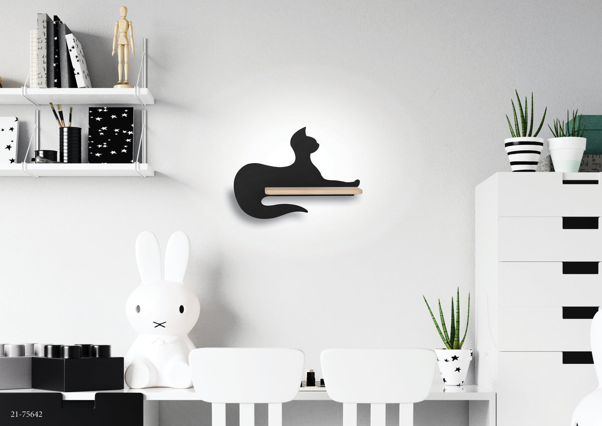 Applique murale LED Bois Noir · Cat · photo 2