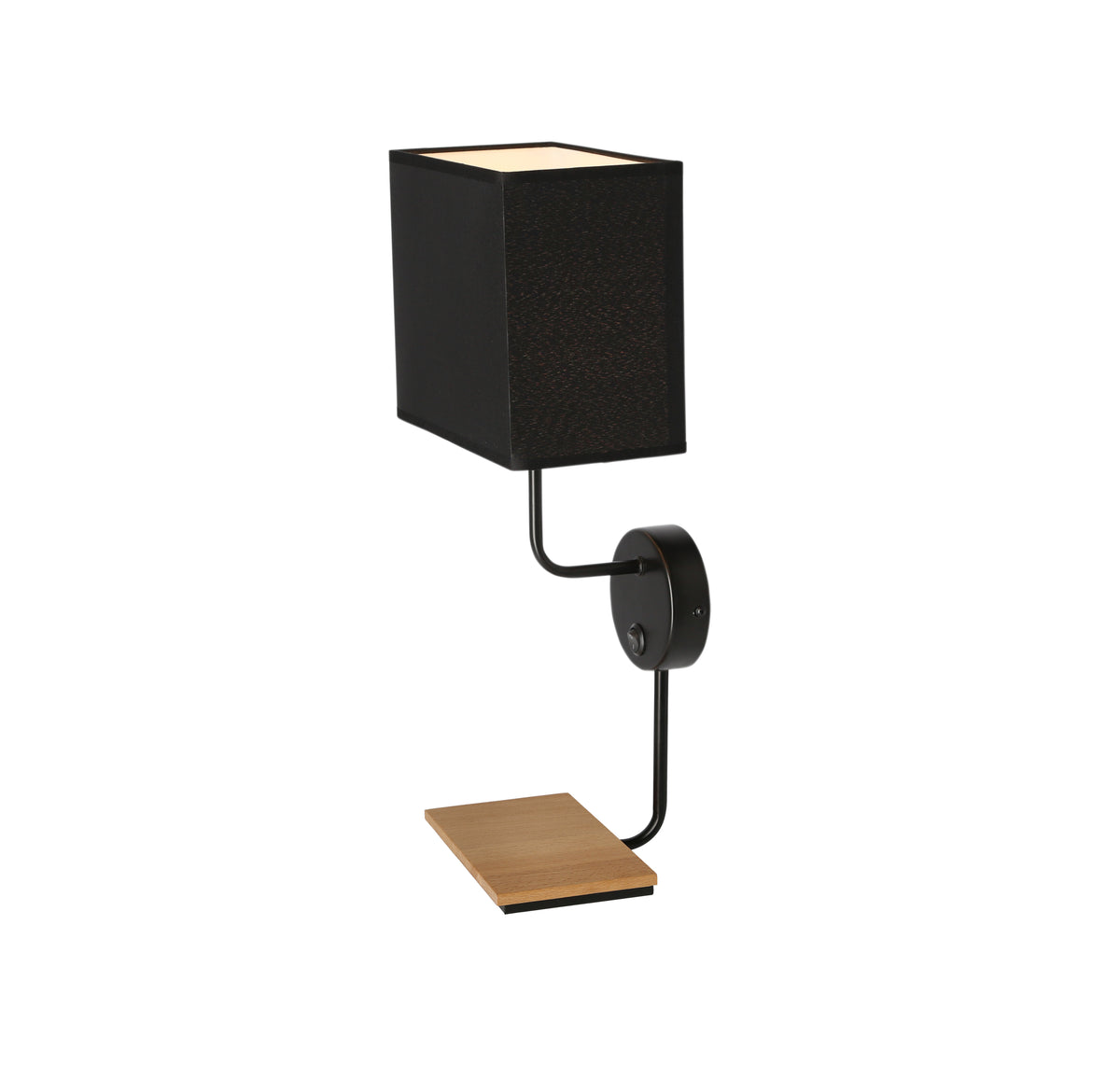 Applique murale Acier Tissu Bois Noir · Keto · photo 4