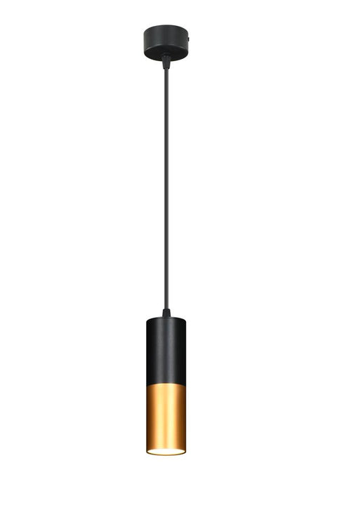 Suspension Acier Noir GU10