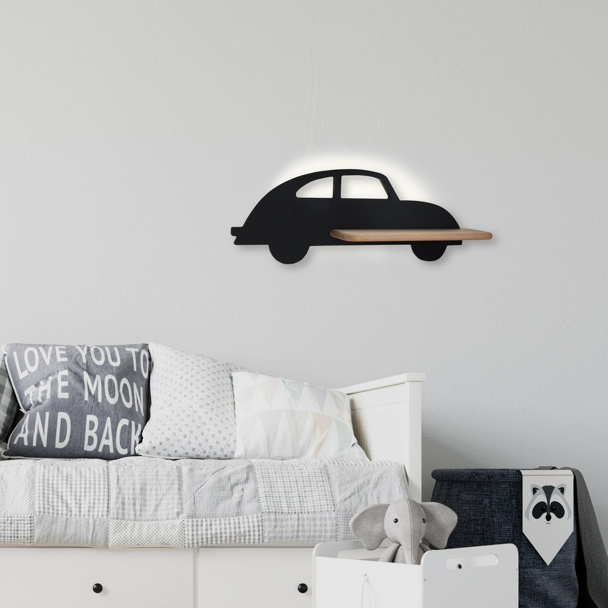 Applique murale LED Bois Noir · Car · photo 2