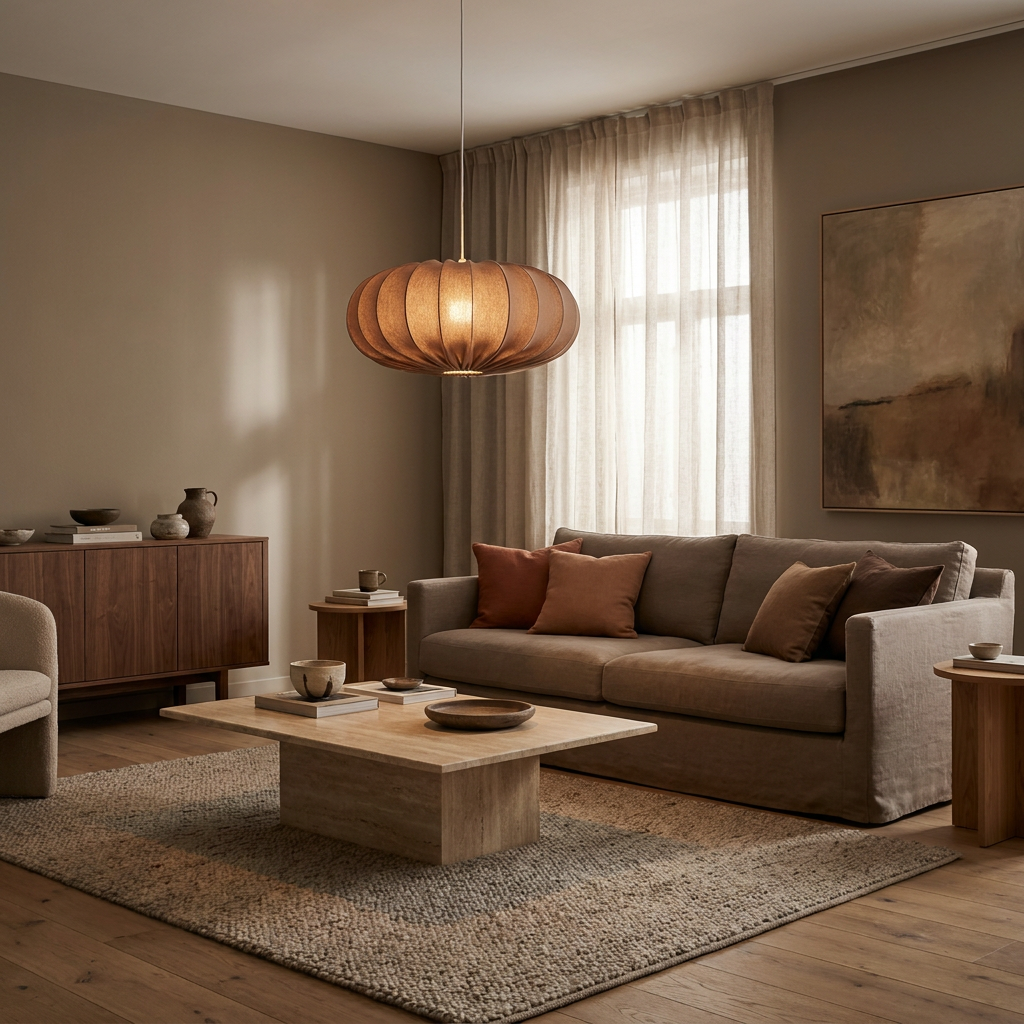Suspension Marron E27 · Cafe · photo 6