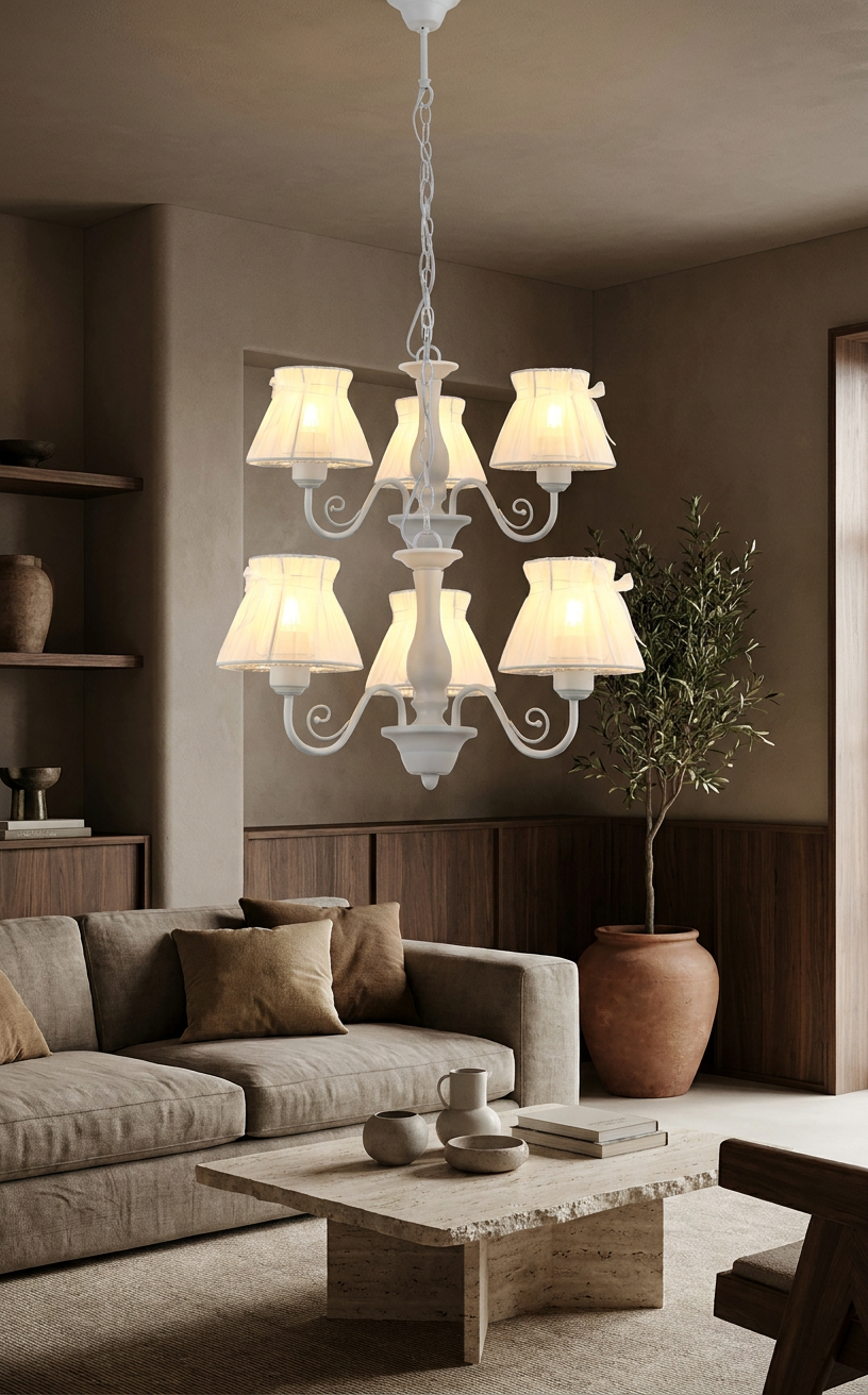 Suspension Acier Blanc E14 · Zefir · photo 5