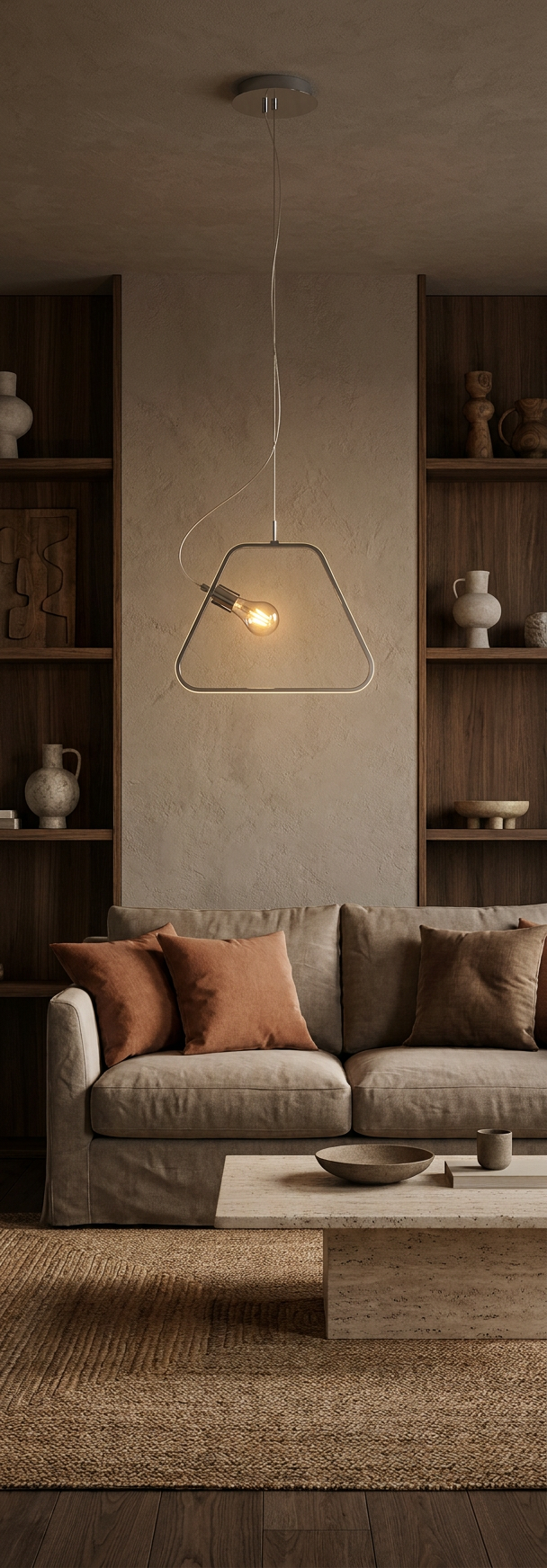 Suspension LED Acier Composite Chromé · Ikaria · photo 5