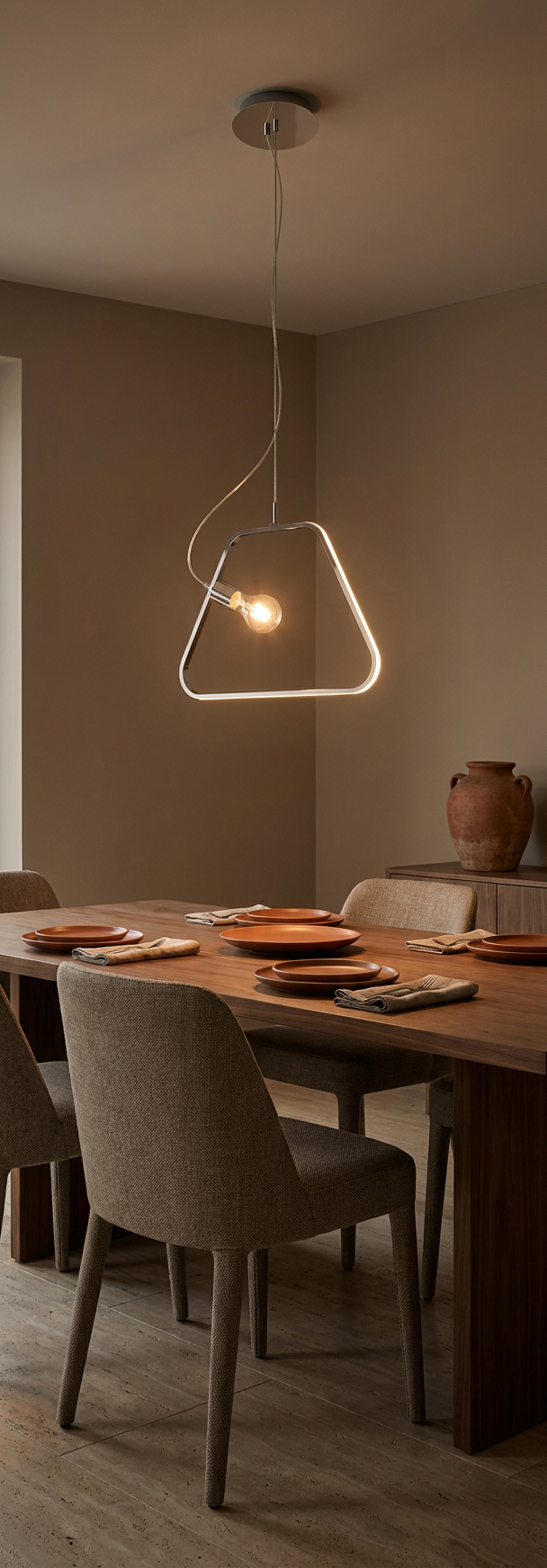 Suspension LED Acier Composite Chromé · Ikaria · photo 6