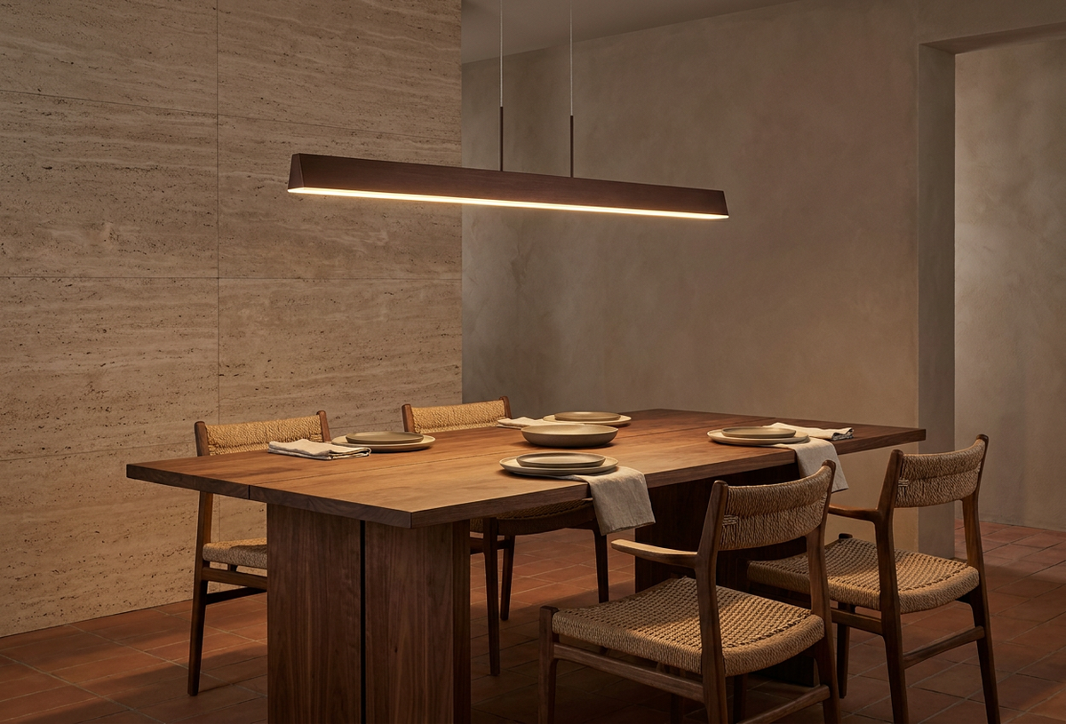 Suspension LED Acier Composite Marron · Coconut · photo 6