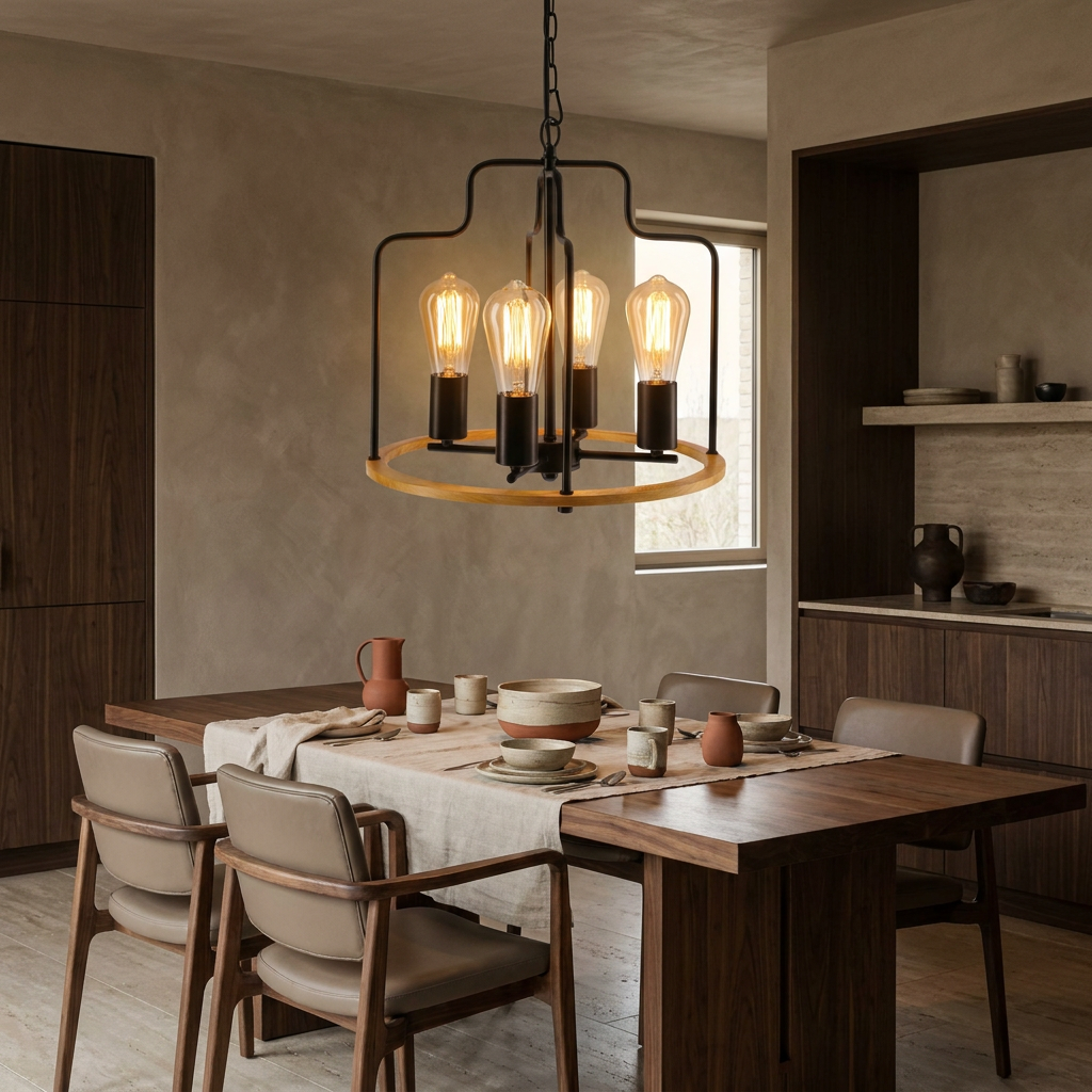 Suspension Acier Noir E14 · Datus · photo 6