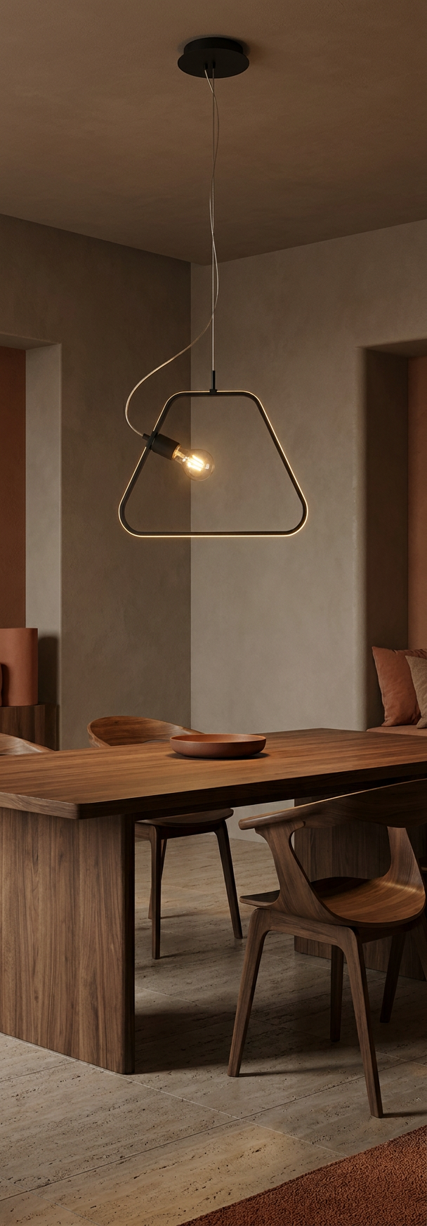 Suspension LED Acier Composite Noir · Ikaria · photo 5