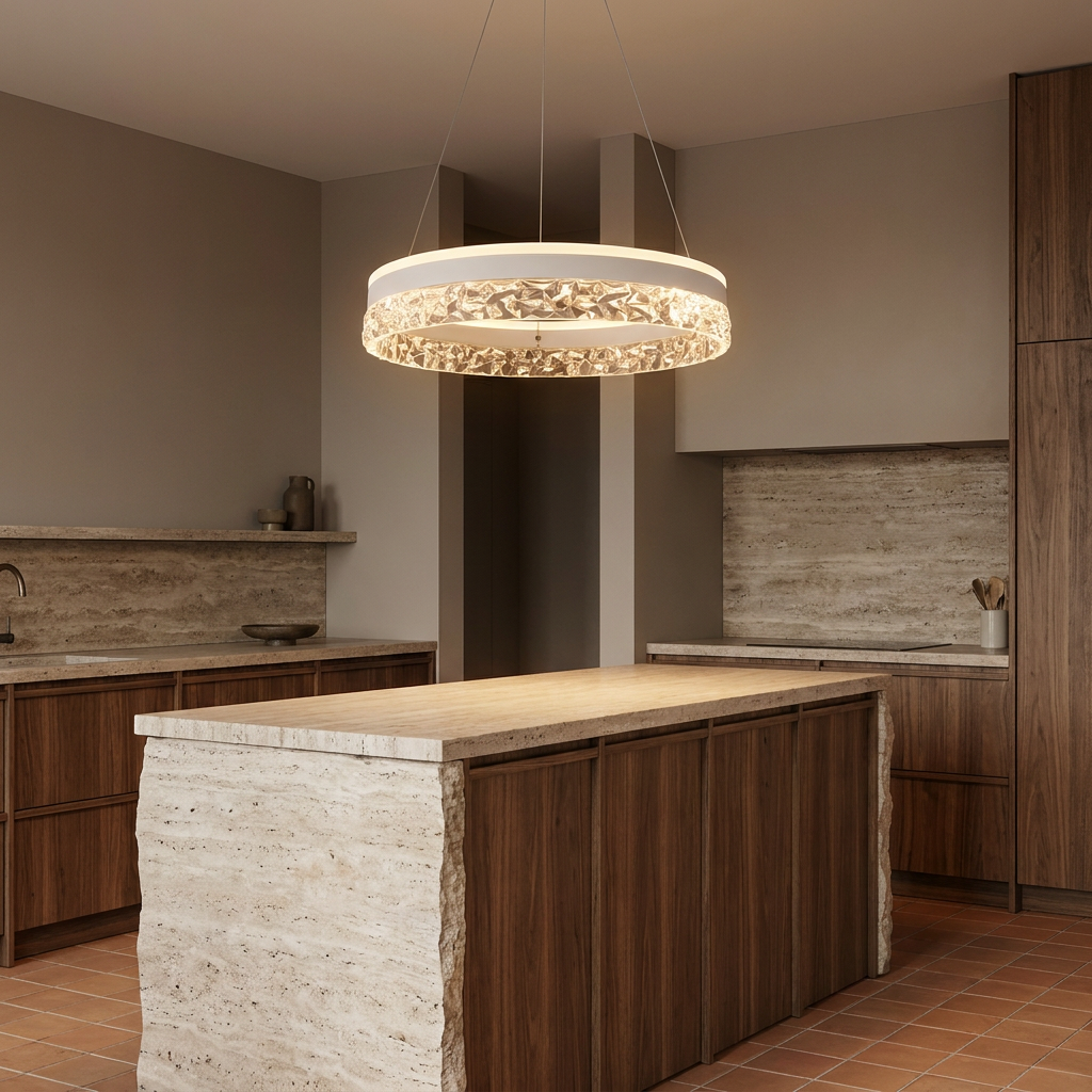 Suspension LED Acier Composite Blanc · Frozi · photo 8