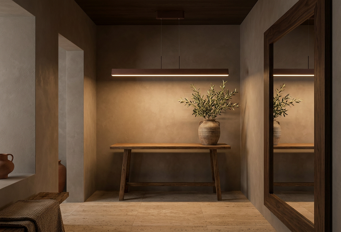 Suspension LED Acier Composite Marron · Coconut · photo 8