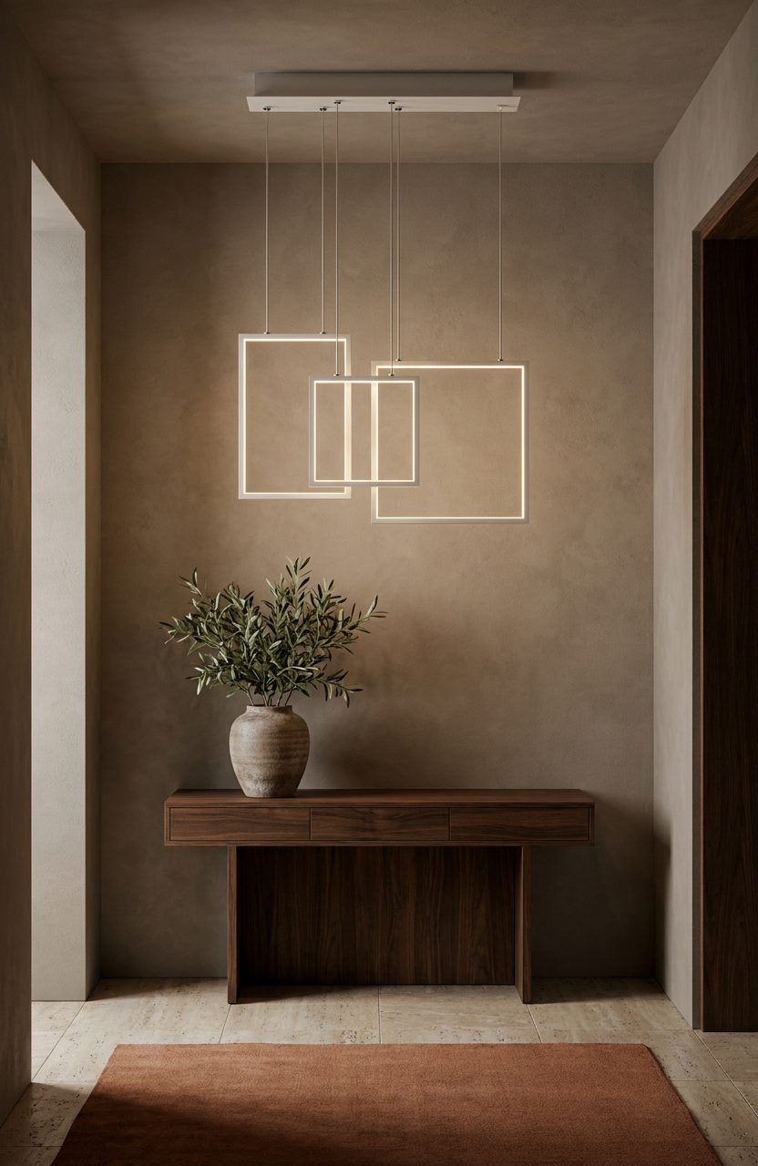 Suspension LED Acier Composite Blanc · Keos · photo 8