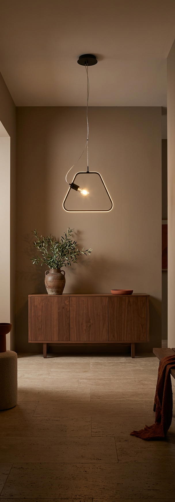 Suspension LED Acier Composite Noir · Ikaria · photo 7