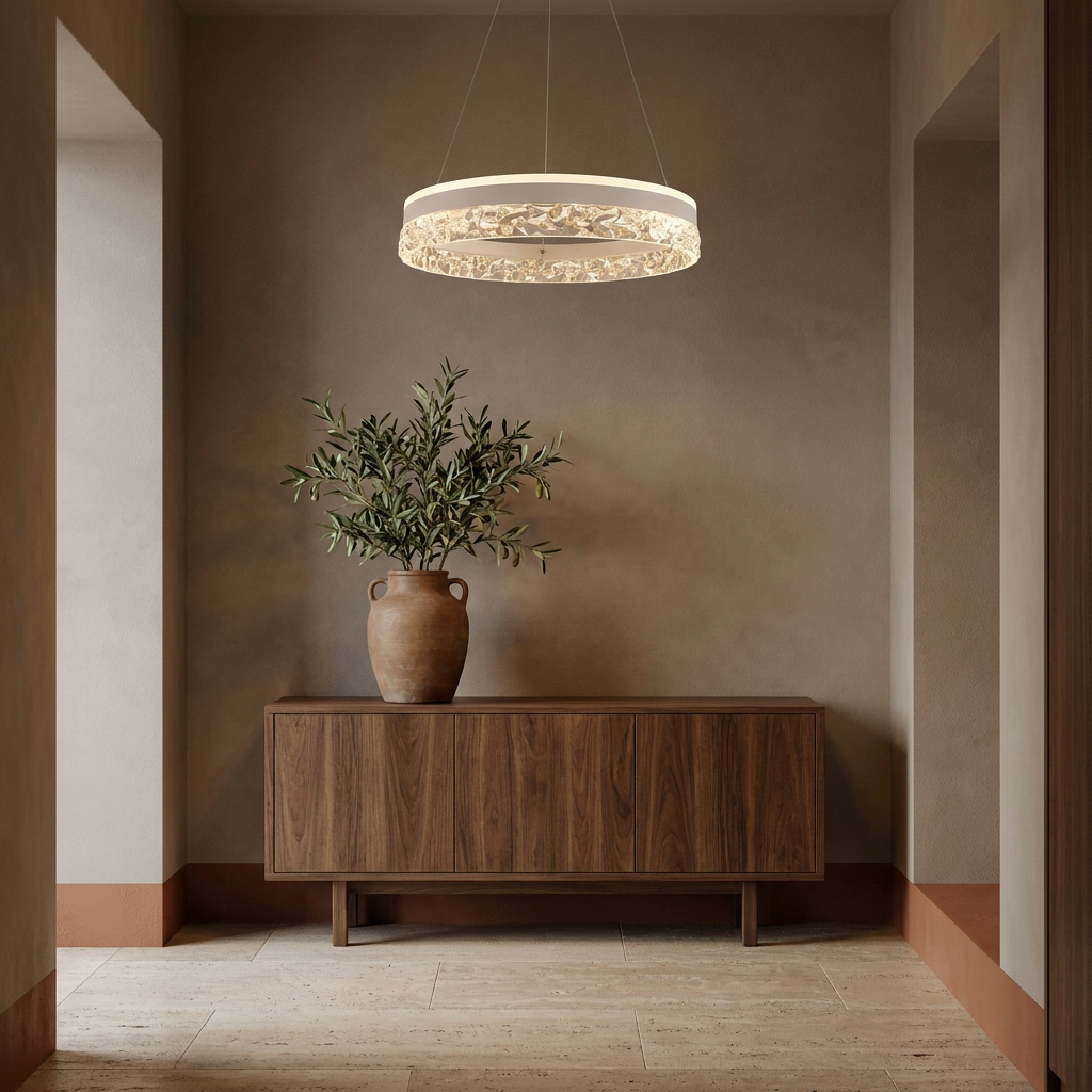 Suspension LED Acier Composite Blanc · Frozi · photo 9
