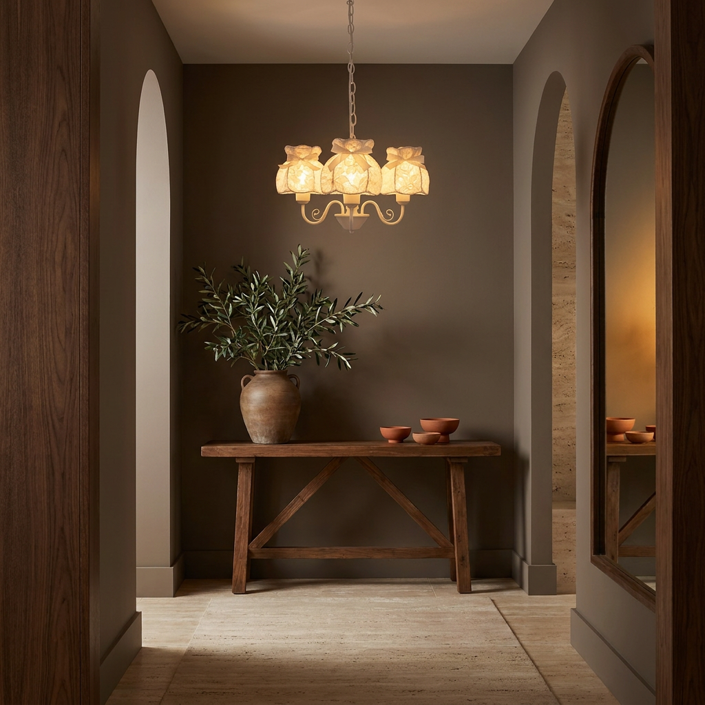 Suspension 3 Lampes Blanc E27 · Rossini · photo 8