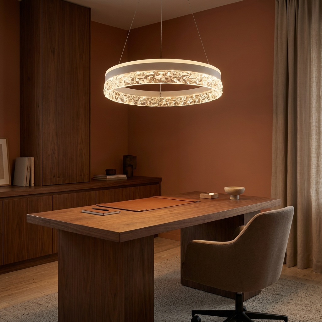 Suspension LED Acier Composite Blanc · Frozi · photo 10