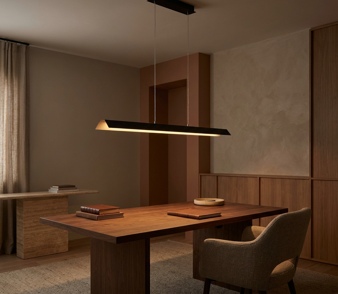 Suspension LED Métal Composite Noir · Kalamos · photo 9
