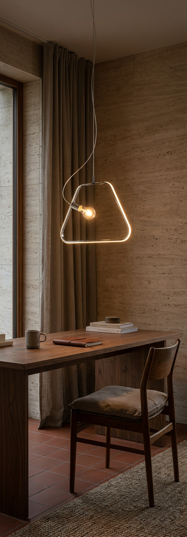 Suspension LED Acier Composite Chromé · Ikaria · photo 9