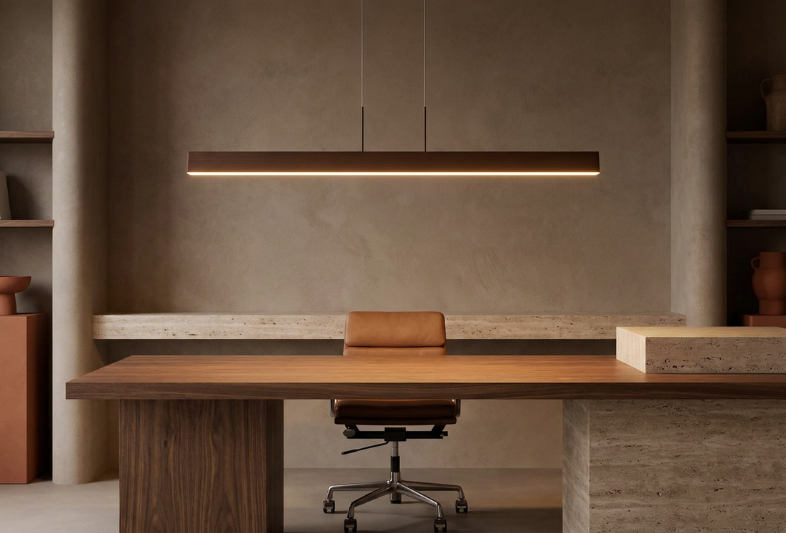Suspension LED Acier Composite Marron · Coconut · photo 9