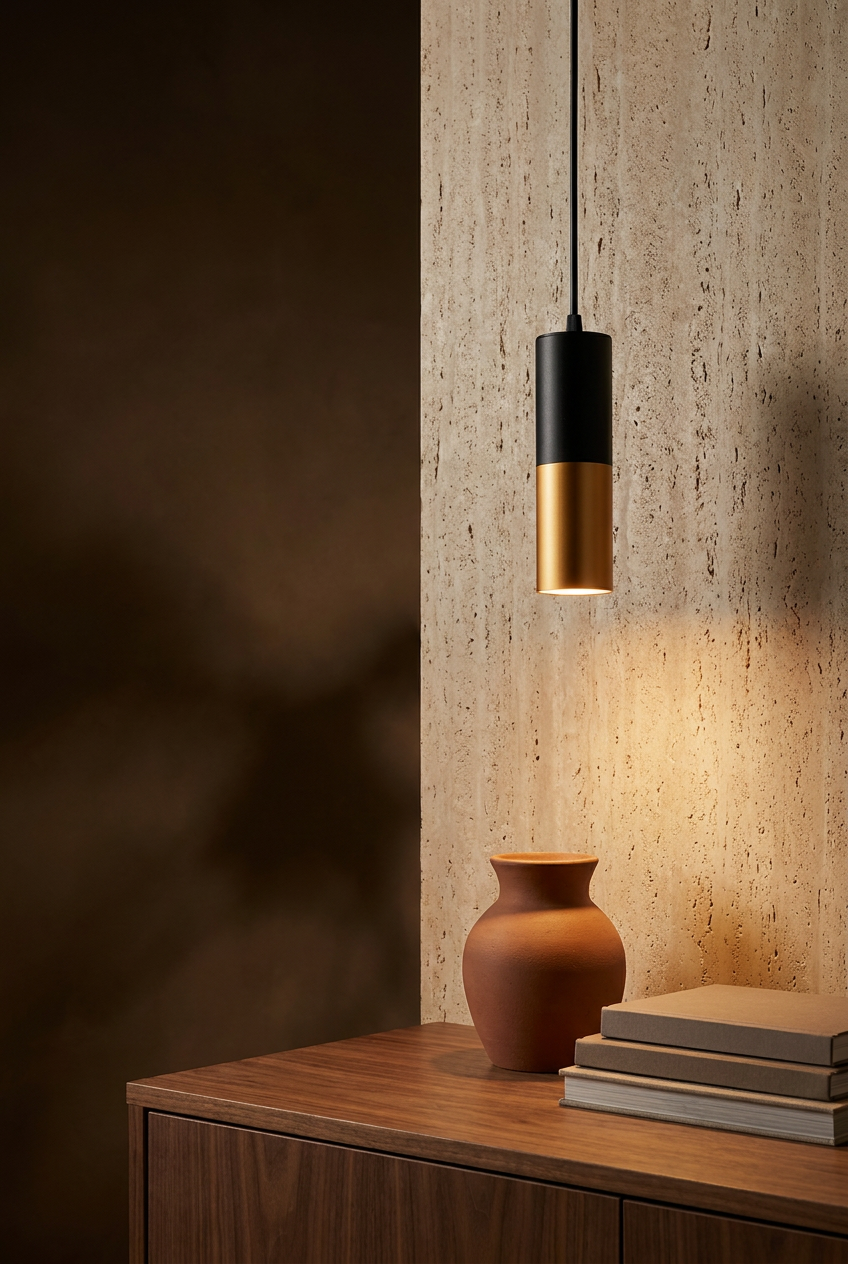 Suspension Acier Noir GU10 · photo 9
