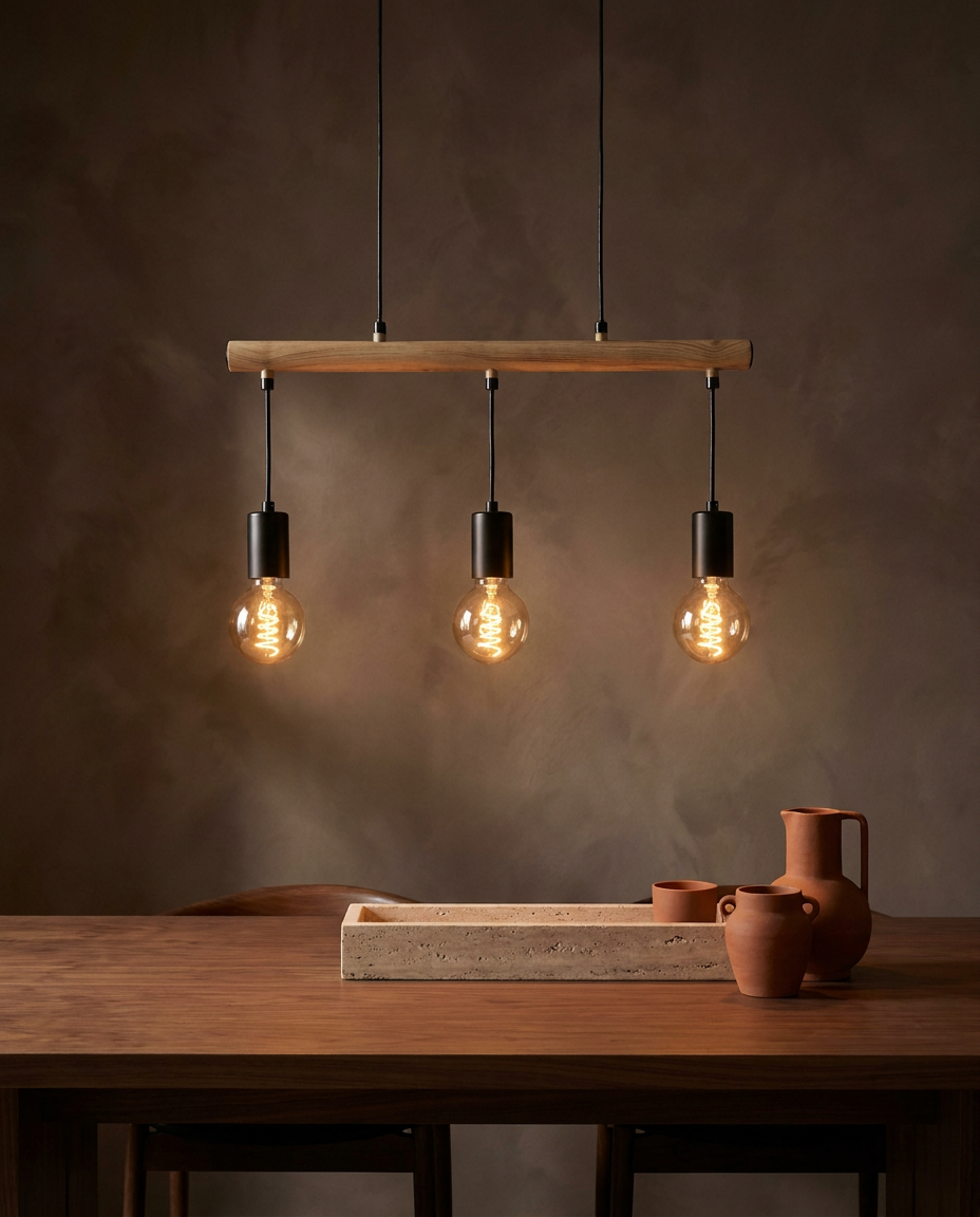 Suspension 3 Lampes Métal Noir · Izzy · photo 9