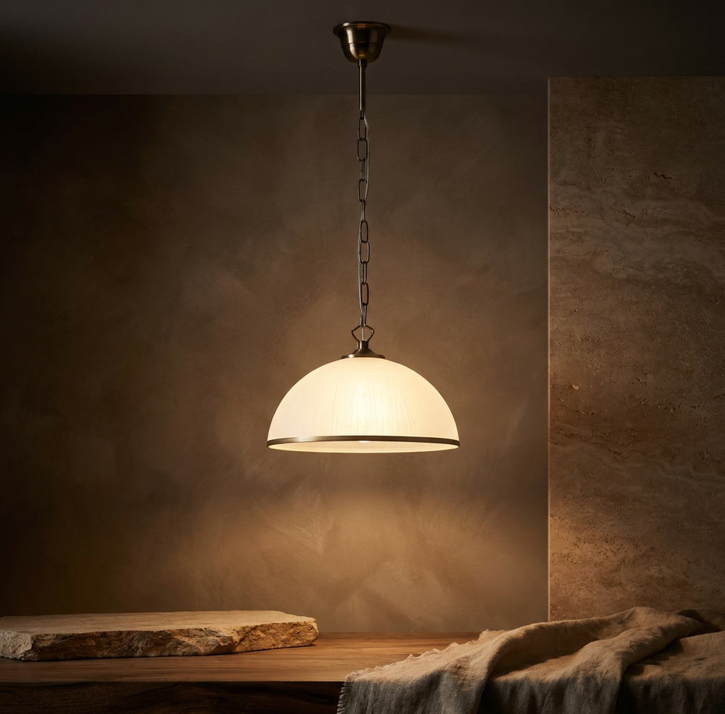 Suspension Acier Verre Antique Laiton · Sugar · photo 10