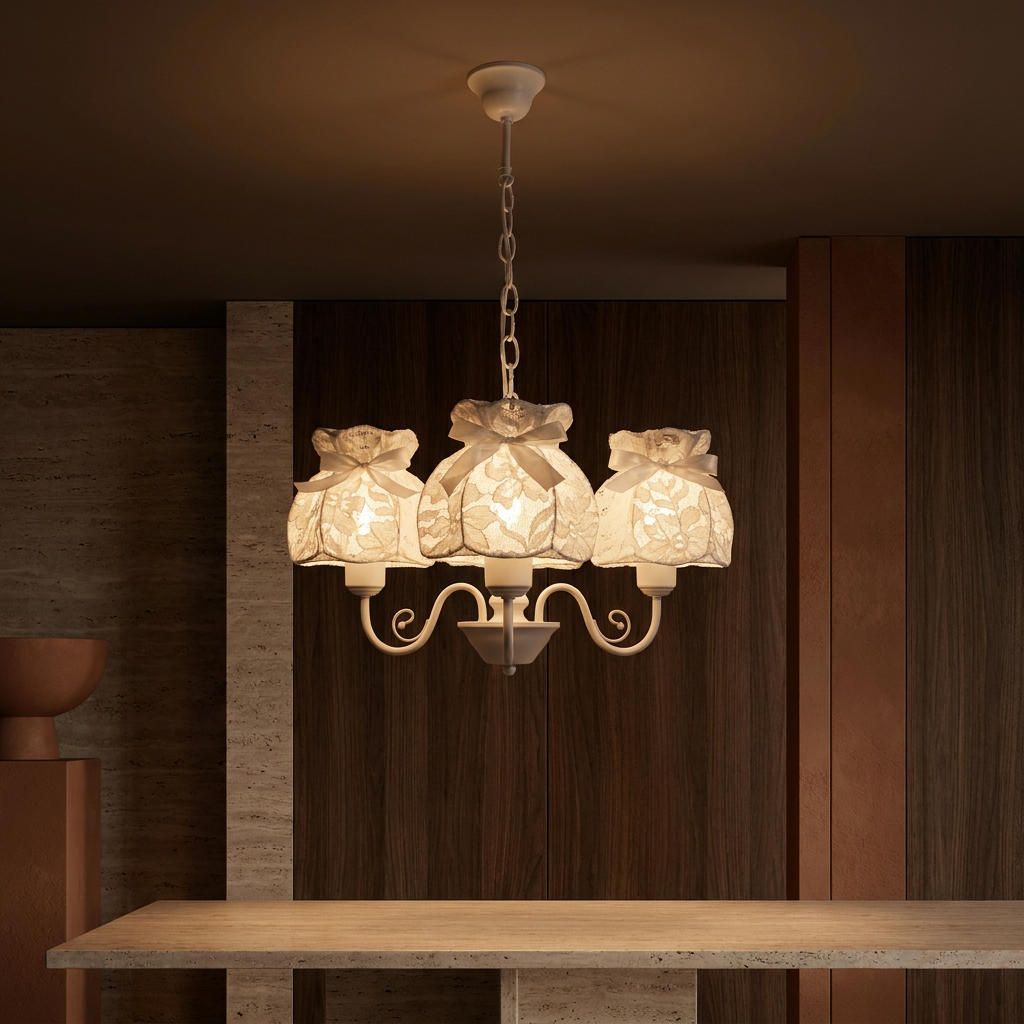 Suspension 3 Lampes Blanc E27 · Rossini · photo 10