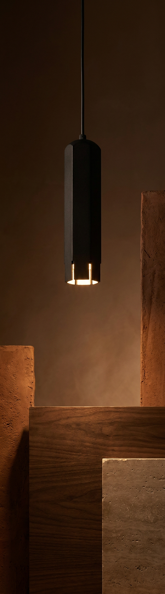 Suspension Acier Noir GU10 · photo 10