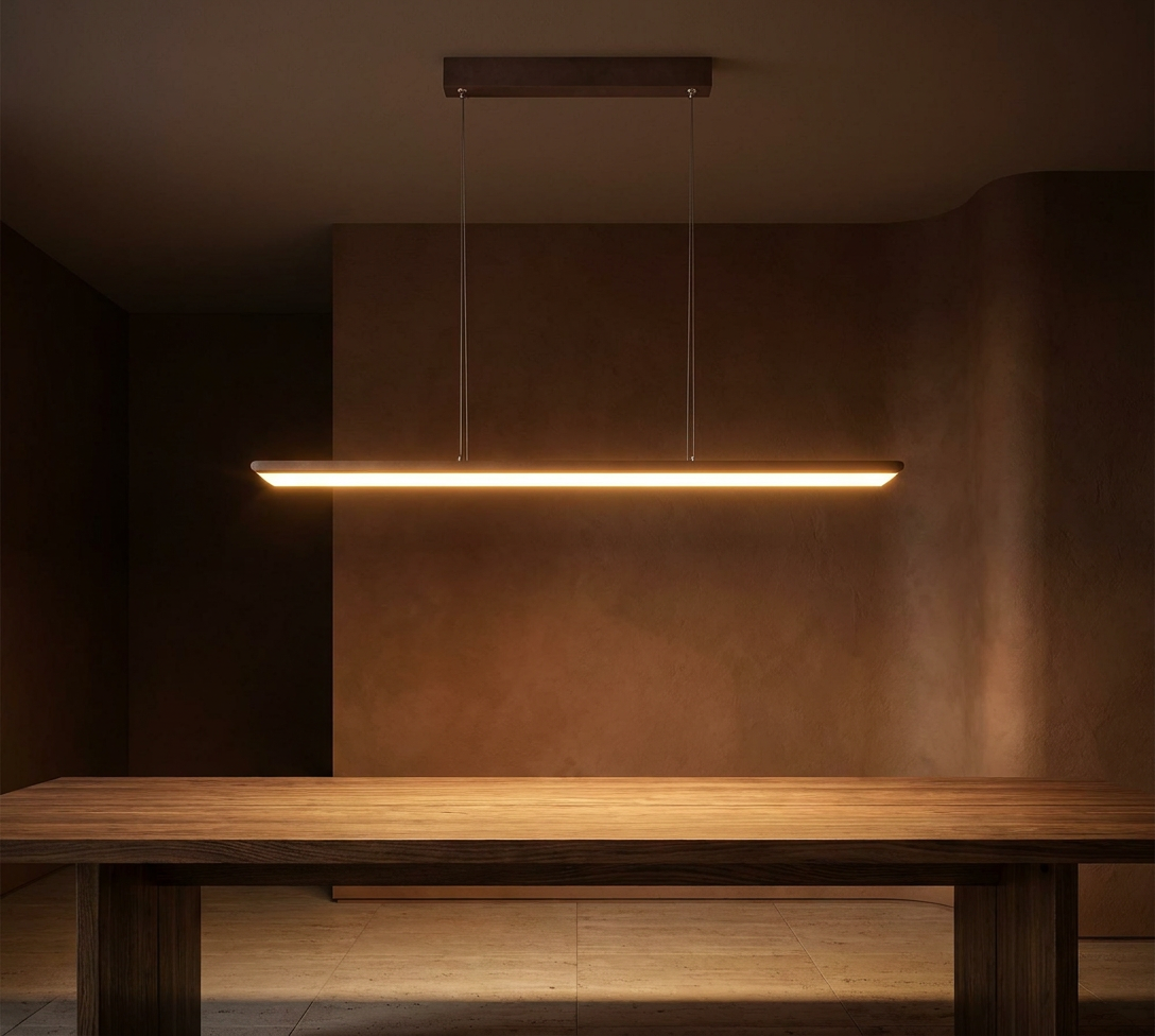 Suspension LED Acier Composite Marron · Coconut · photo 9