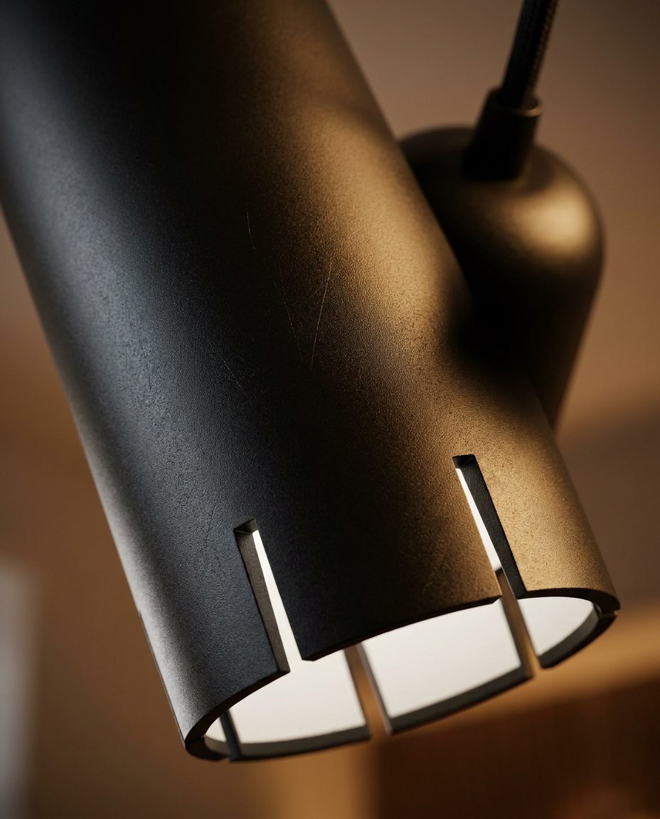 Suspension Acier Noir GU10 · photo 11