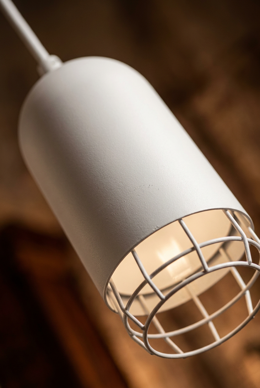 Suspension Acier Blanc GU10 · photo 11