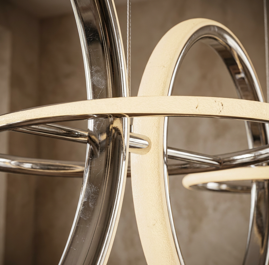 Suspension LED Acier Composite Chromé · Kos · photo 10