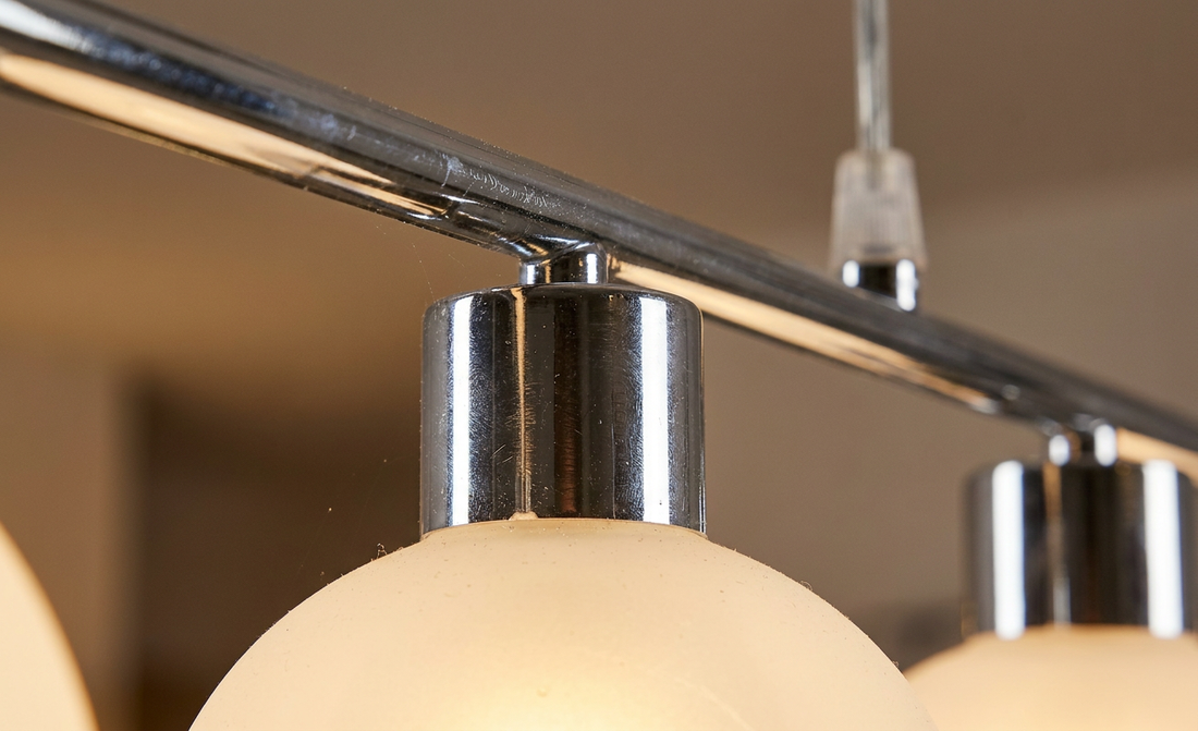 Suspension 5 Lampes Métal Verre · Oden · photo 10