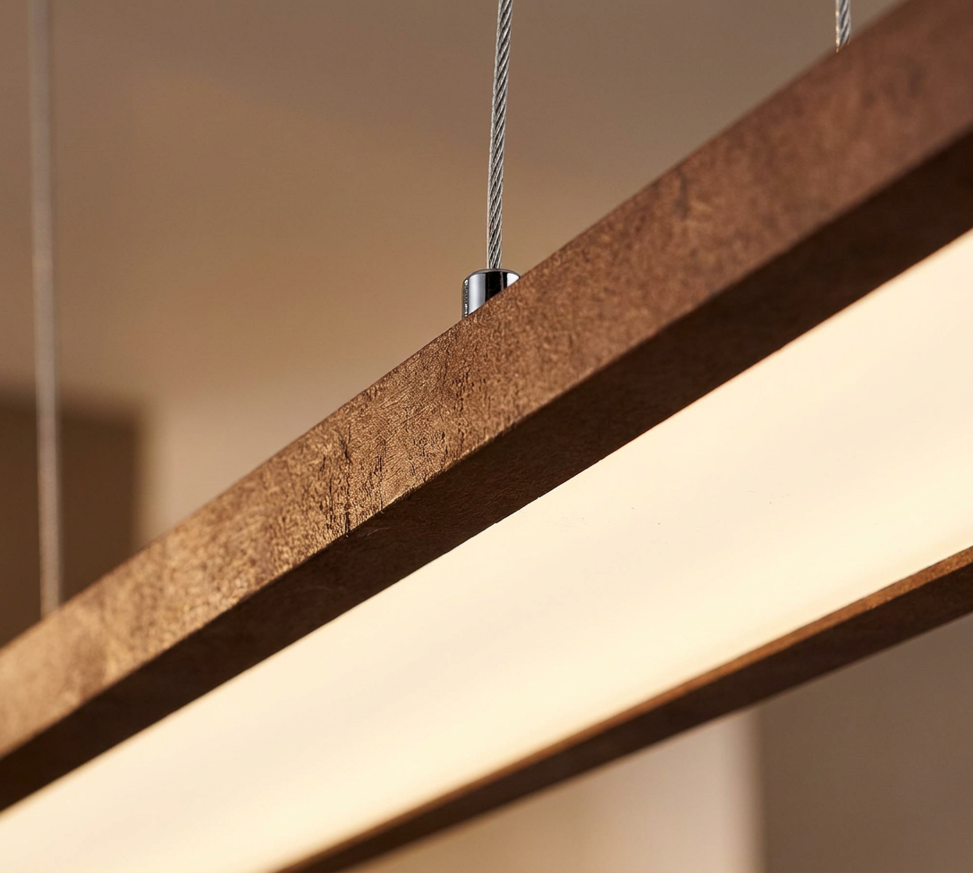Suspension LED Acier Composite Marron · Coconut · photo 10