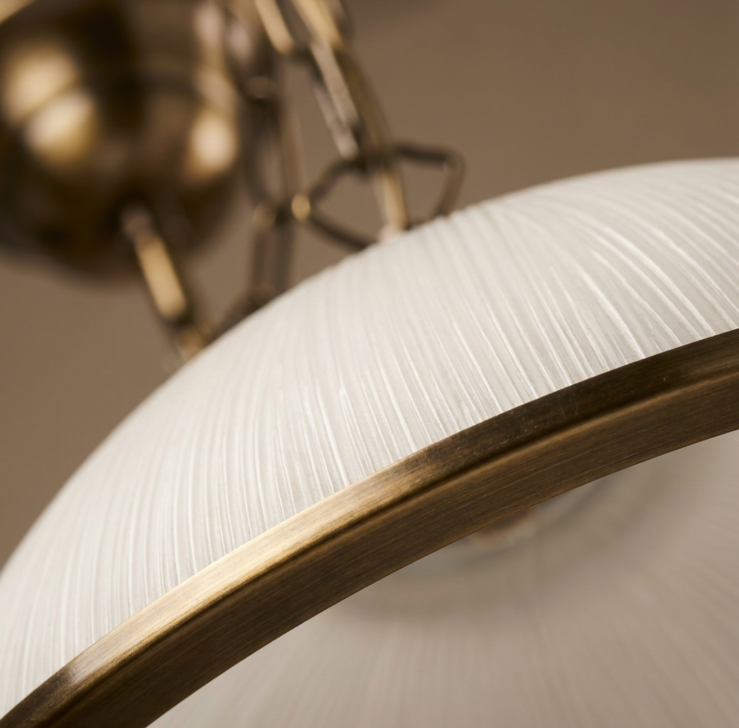 Suspension Acier Verre Antique Laiton · Sugar · photo 11