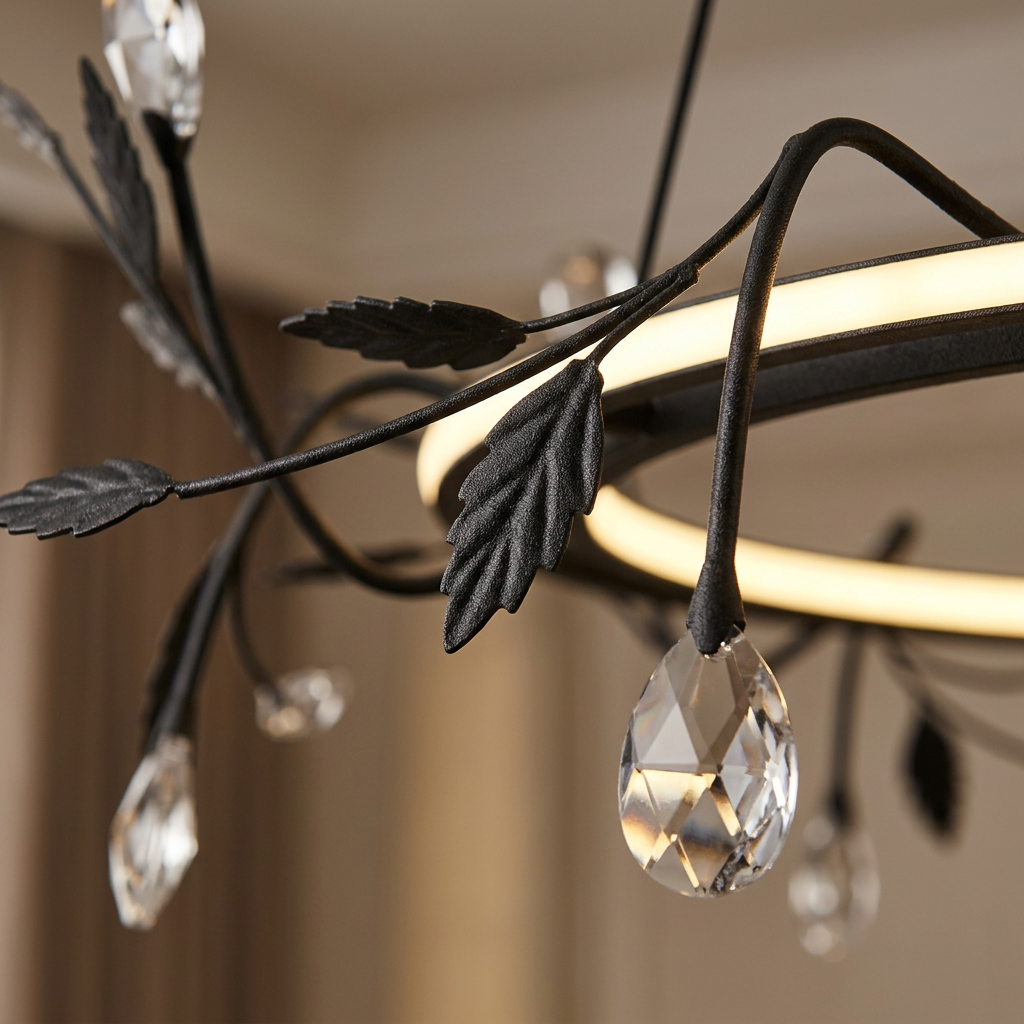 Suspension LED Acier Composite Noir · Giaros · photo 12